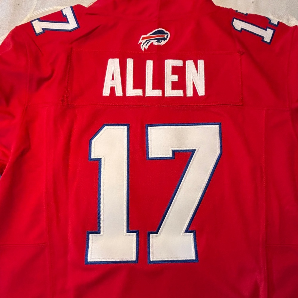 Nike Red Josh Allen Color Rush Jersey 17 Buffalo Bills